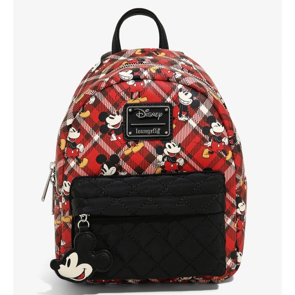 Loungefly Handbags - Loungefly Disney Mickey Mouse Plaid Mini Backpack
